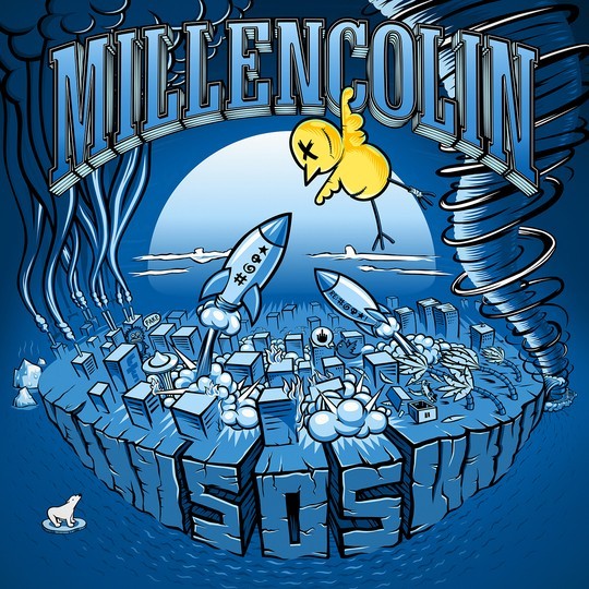 【お取り寄せ】Millencolin /ミレンコリン - SOS ジップアップパーカー (ブラック)