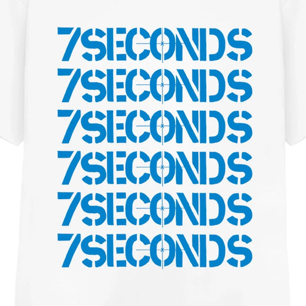 【お取り寄せ】7Seconds /セブン・セカンズ - BLUE REPEAT Tシャツ(ホワイト)