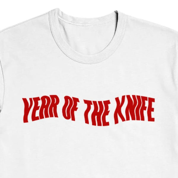 【お取り寄せ】Year Of The Knife / イヤー・オブ・ザ・ナイフ - FATAL TO THE EARTH Tシャツ(ホワイト)