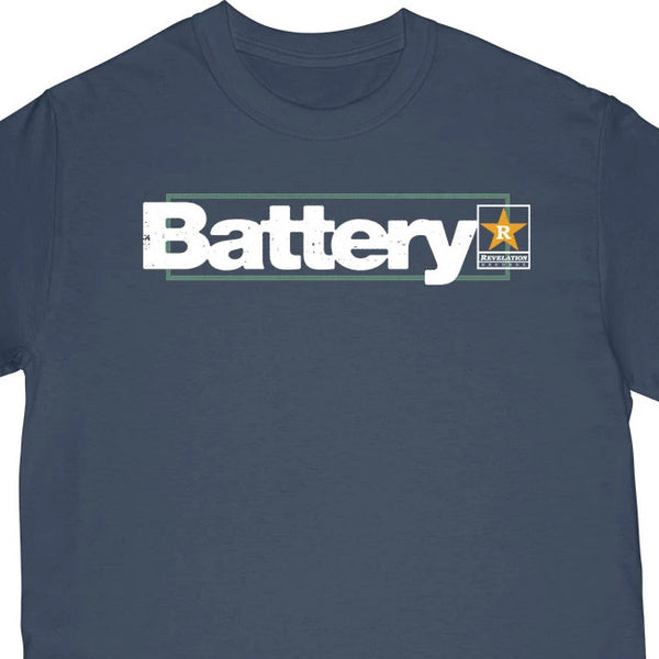 【即納】【在庫限り】Battery / バッテリー - FOR THE REJECTED BY THE REJECTED Tシャツ(ネイビー)