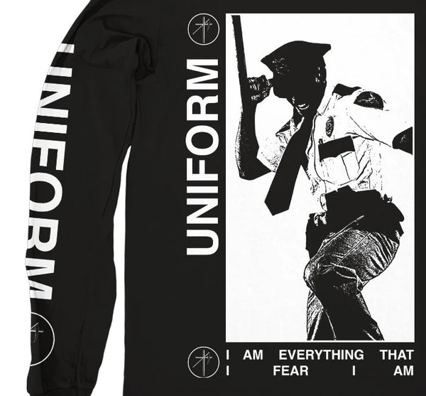 【お取り寄せ】Uniform / ユニフォーム - EVERYTHING I FEAR ロングズリーブ・長袖シャツ(ブラック)