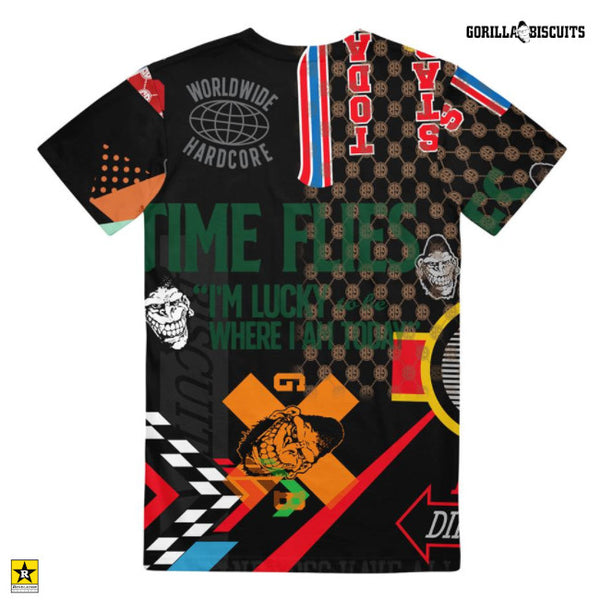【在庫限り】Gorilla Biscuits /ゴリラ・ビスケッツ - Collage All-Over Tシャツ(ブラック)