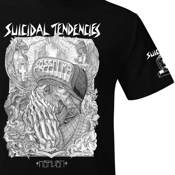 【品切れ】【お取り寄せ】Suicidal Tendencies /スイサイダル・テンデンシーズ - Heaven The Artist Series Tシャツ(ブラックxホワイト)