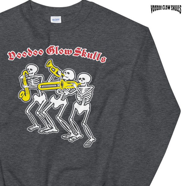 【お取り寄せ】Voodoo Glow Skulls / ヴードゥー・グロウ・スカルズ - Skeleton Horns クルーネック・トレーナー・スウェット (4色)