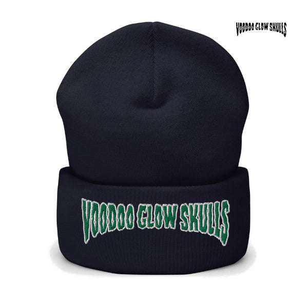 【お取り寄せ】Voodoo Glow Skulls / ヴードゥー・グロウ・スカルズ - Green Logo 刺繍ロゴ・ビーニー・ニット帽 (5色)