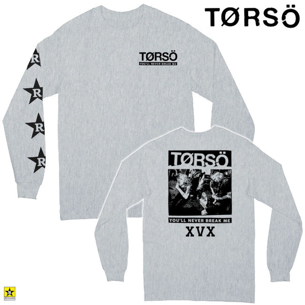 【お取り寄せ】TORSO / トルソ - YOU'LL NEVER BREAK ME ロングスリーブ・長袖シャツ(グレー)