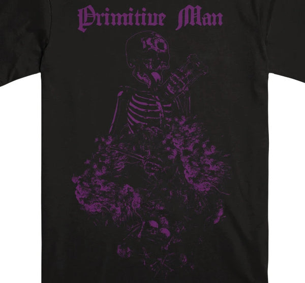 【お取り寄せ】Primitive Man / プリミティヴ・マン - TIME LICK Purple Tシャツ(ブラック)