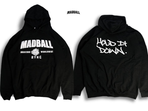 【お取り寄せ】【廃盤間近】Madball / マッドボール - Hold It Down 2020 プルオーバーパーカー(ブラック)【20周年記念】