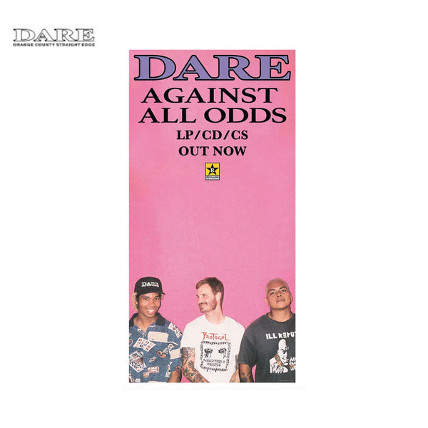 【即納】【折り畳み発送】DARE / デア - Against All Odds ポスター