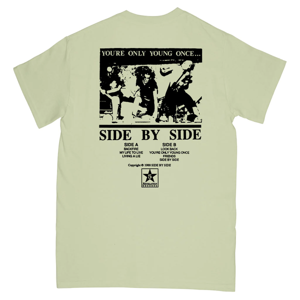 【お取り寄せ】Side By Side / サイド・バイ・サイド - REV 5 STAR Tシャツ(ライトグリーン)