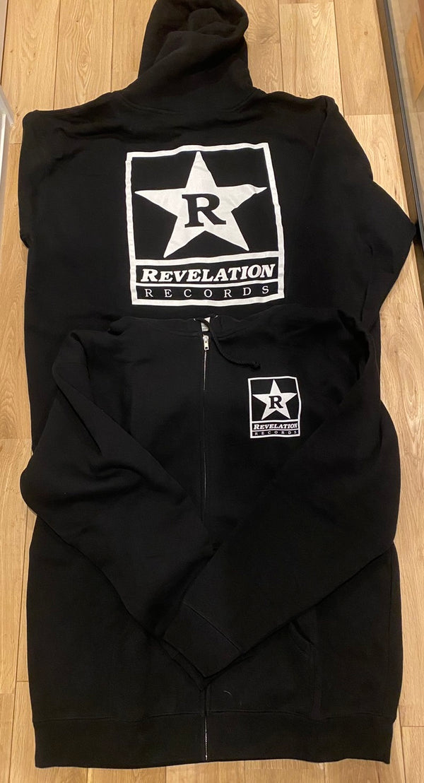 【即出荷可能】Revelation Records / レヴェレーション・レコード - Logo ジップアップパーカー(ブラック)