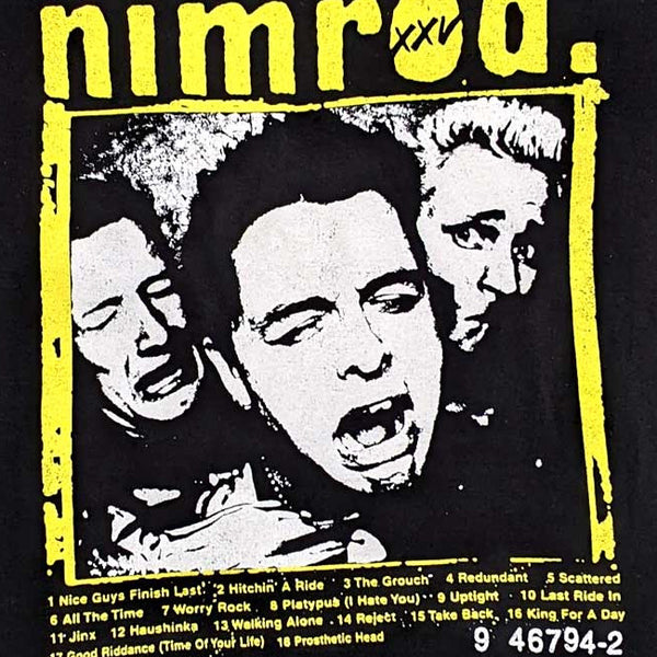 【お取り寄せ】Green Day / グリーン・デイ - NIMROD BREAST PRINT Tシャツ(ブラック)