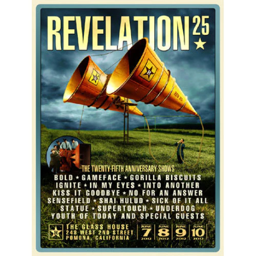 【即納】【筒丸め発送】REVELATION RECORDS / レヴェレーション・レコード - "25TH ANNIVERSARY POSTER BY GAVIN OGLESBY" ポスター